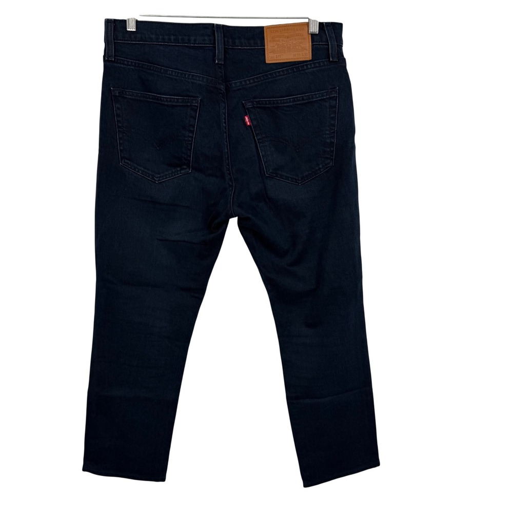 Levi's 511 Slim Fit Jeans Men 33x30 Dark Indigo Excellent Dark Wash Denim - Picture 8 of 13